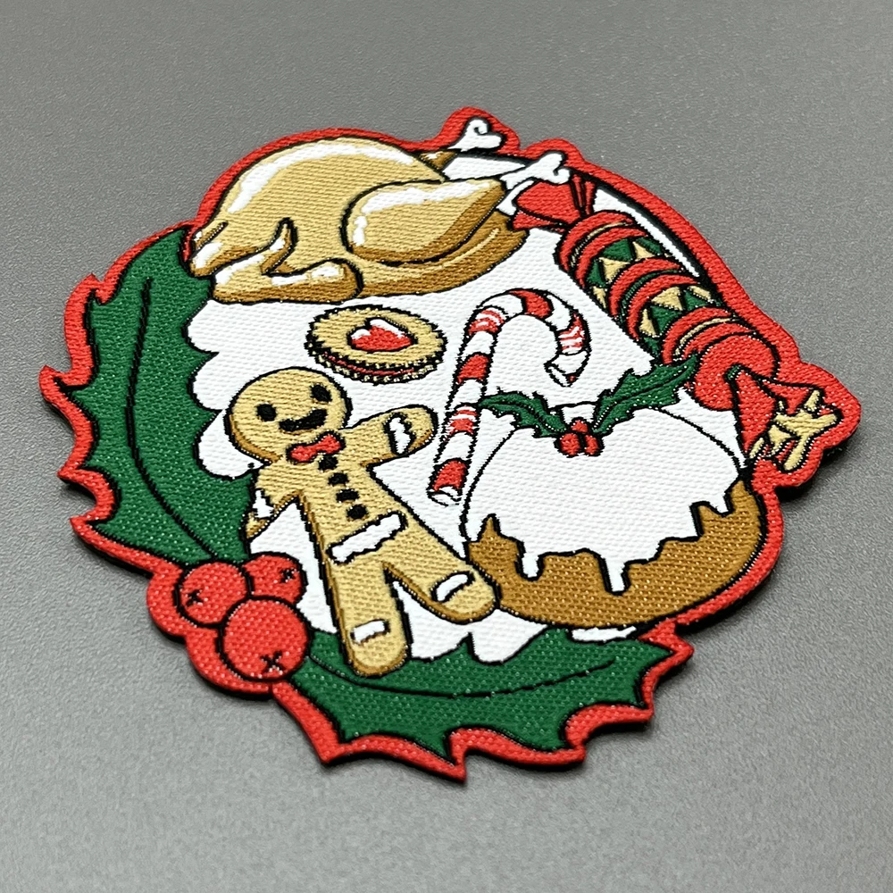 custom hat flat embroidery badges print Iron On 3D garment embroidery patches