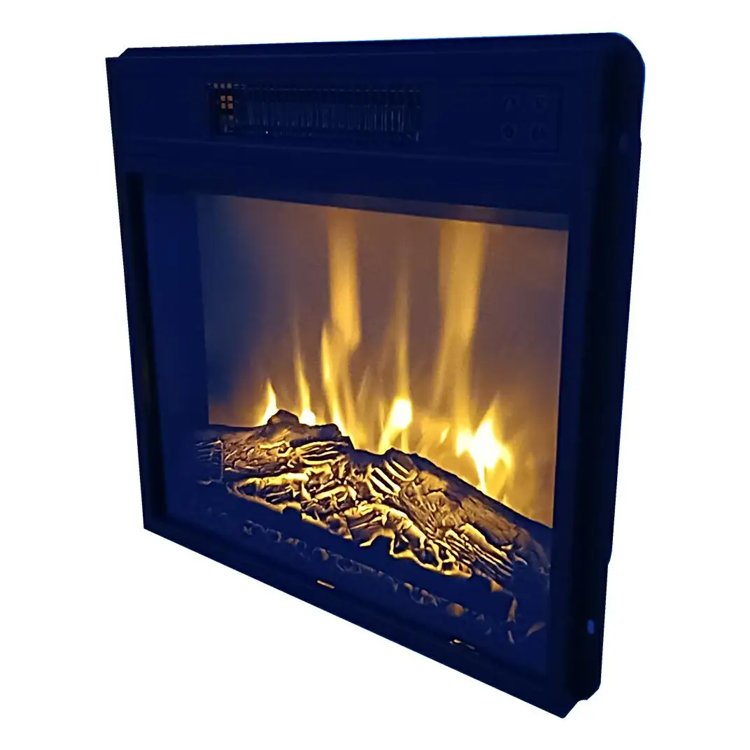 Chimenea Eléctrica Household Fireplace Recessed 18 Inches Simulated Wood Burning Electric Fireplace