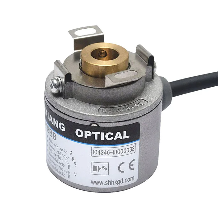 Hengxiang K35 blind shaft 6mm rotary angle encoder 1024P/R 5000ppr UVW signal servo motor encoder