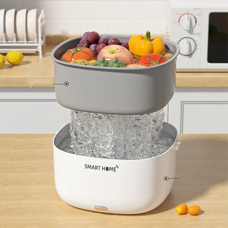 home washing basket fruits and vegetables multifunctional washing machine portable automatic vegetable washer
