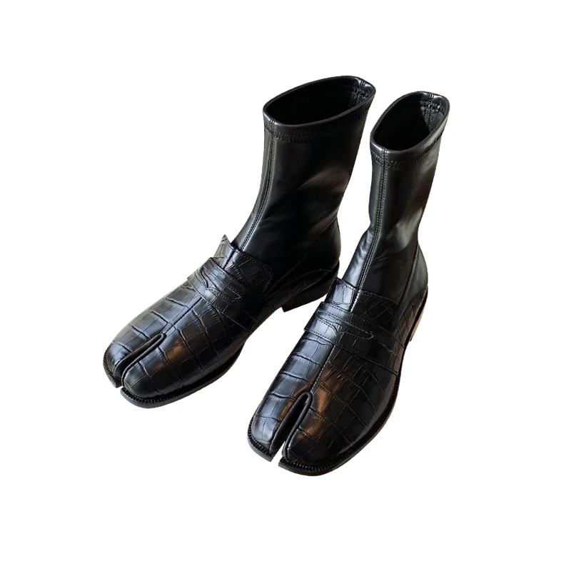 wholesale luxury knee women ankle winter split toe boots women martin cowboy boots