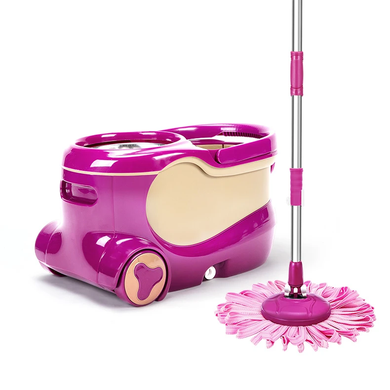 Household Spin Mops Manufacture Magic 360 Degree Lazy Mop With Stainless Steel Bucket Cleaning Floor Mop Set