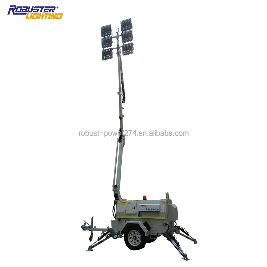 9m Hydraulic LED light tower diesel generator light tower price Mobile lighting mine