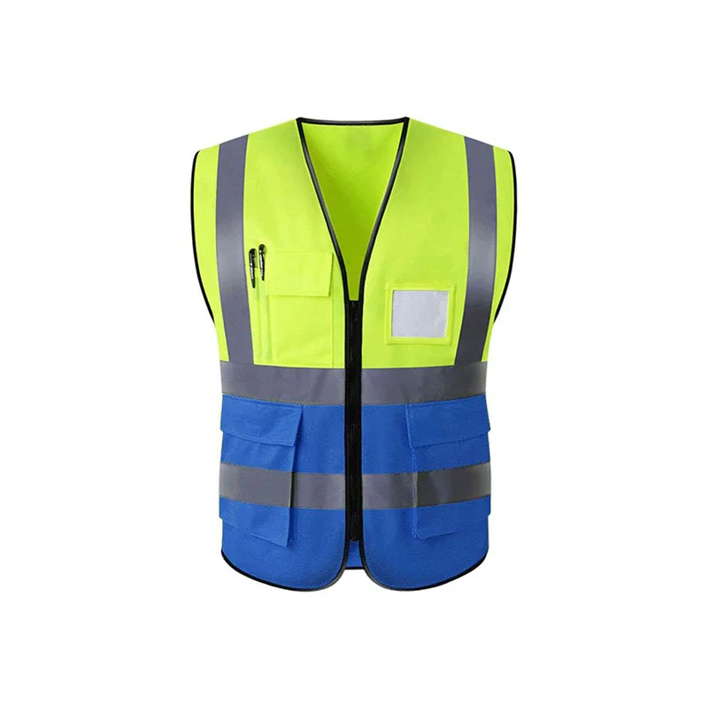 Wholesale OEM Polyester Customize Logo High Visibility Reflective Work Construction Safety Vest
