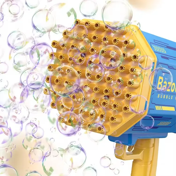 Plastic40 Holes Rocket Bazooka Bubble Gun Toys Rechargeable s Machine Outdoor Summer for Kids