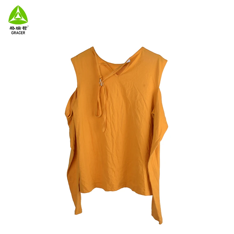 fashion wholesale used clothes factory bulk clothing used tops shirt for women