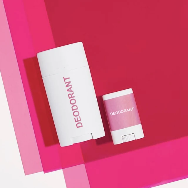 White 20g 50g Oval Flat Twist Up PCR RPP PP Sunblock Deodorant Stick Packaging Container Plastic Body Balm Bottle