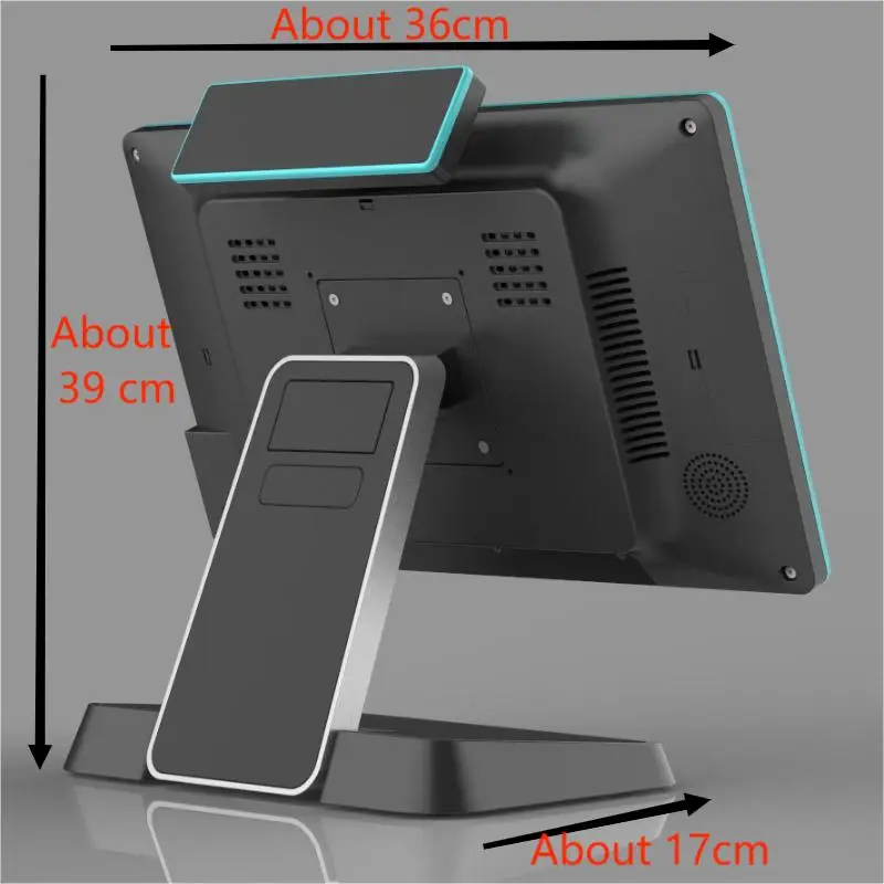 POS Machine 15.6 inch Dual Screen Restaurant Coffee Shop POS Mesin Kasir Maquina Impresora Pos