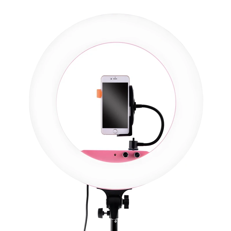 
Philippines Free Shipping FOSOTO LF-R480 18 inch led makeup mirror tiktok studio camera dimmable ring light for tripod stand 