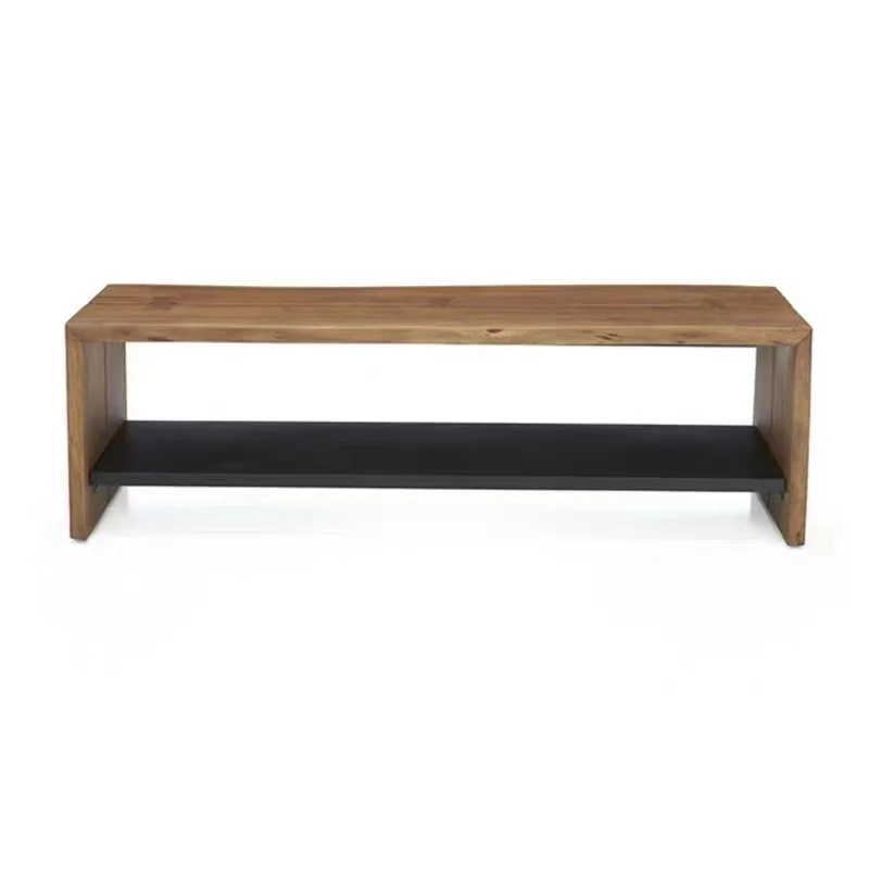 Light luxury home solid wood shoe changing stool, home entrance multifunctional sliding door shoe cabinet