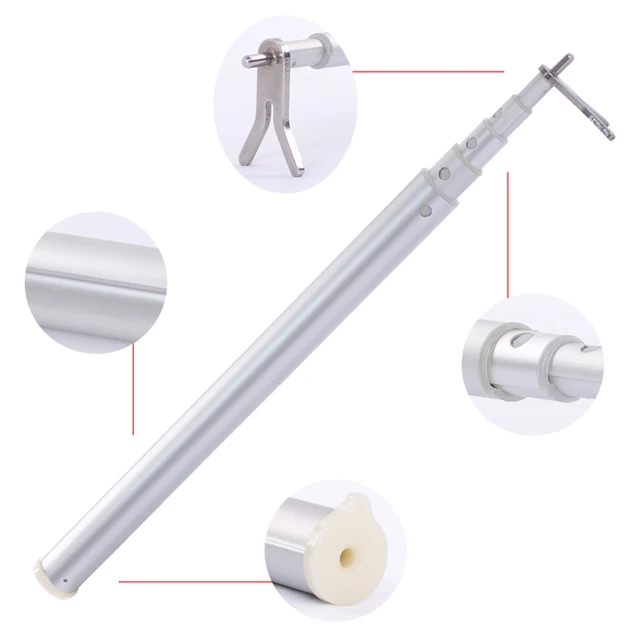 5 Sections Customized High Strength Aluminum Extension Support Pole Telescopic Pole