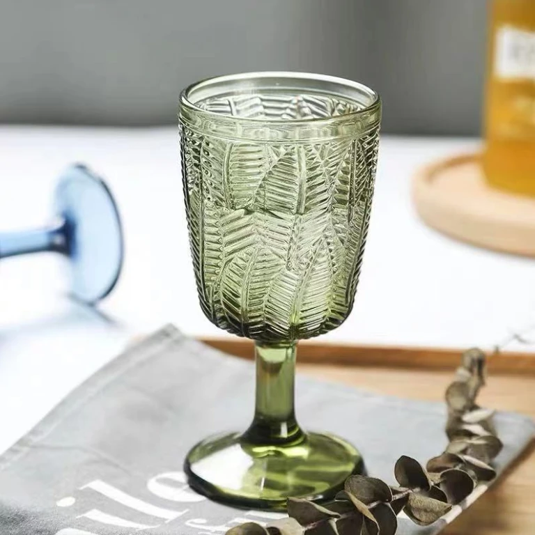 New glass red wine high footed champagne cup for home wedding party decoration