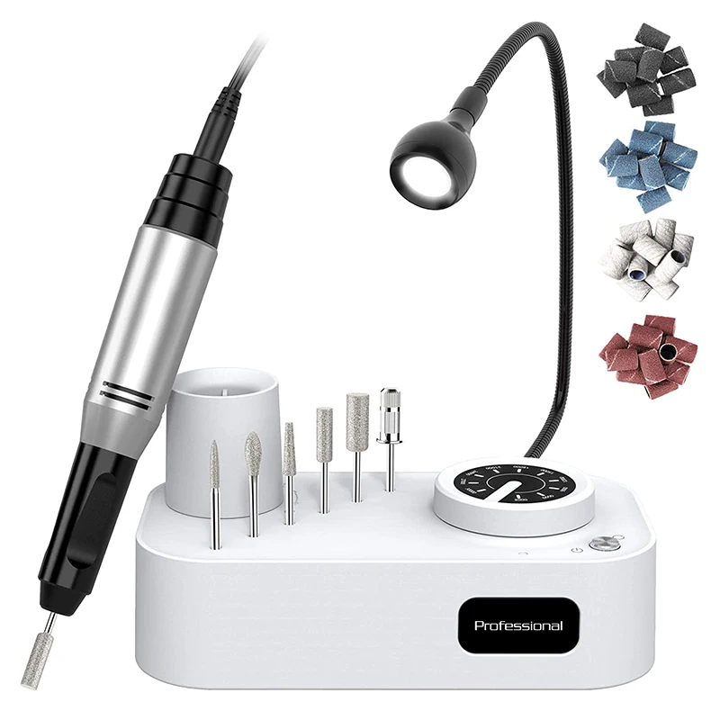 Electric Nail Drill Manicure Machine Apparatus 35000RPM Manicure Pedicure Tool Kit Nail File Tool with Milling Cutter Nail Care