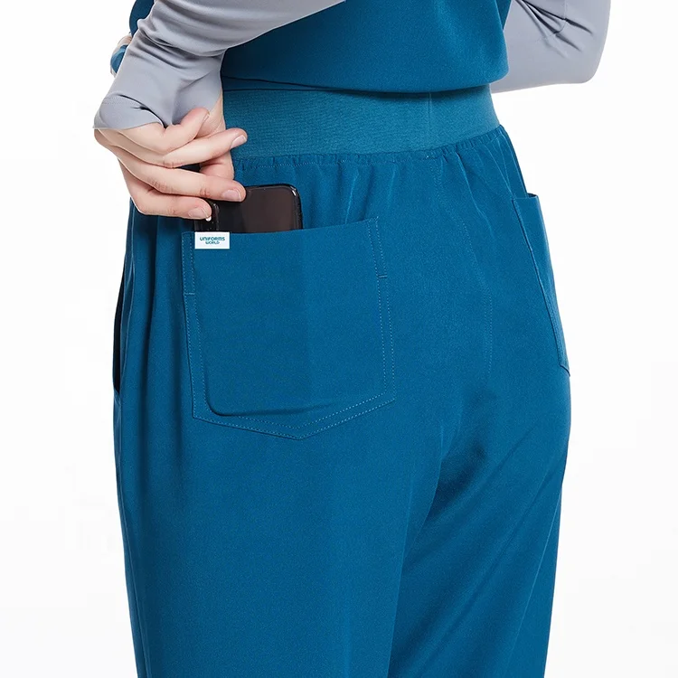 Custom Quick-dry Anti-static Scrubs Suits Hospital Uniforms Medical Nurse Uniform Top Jogger Pants Type Nurse Scrub Sets