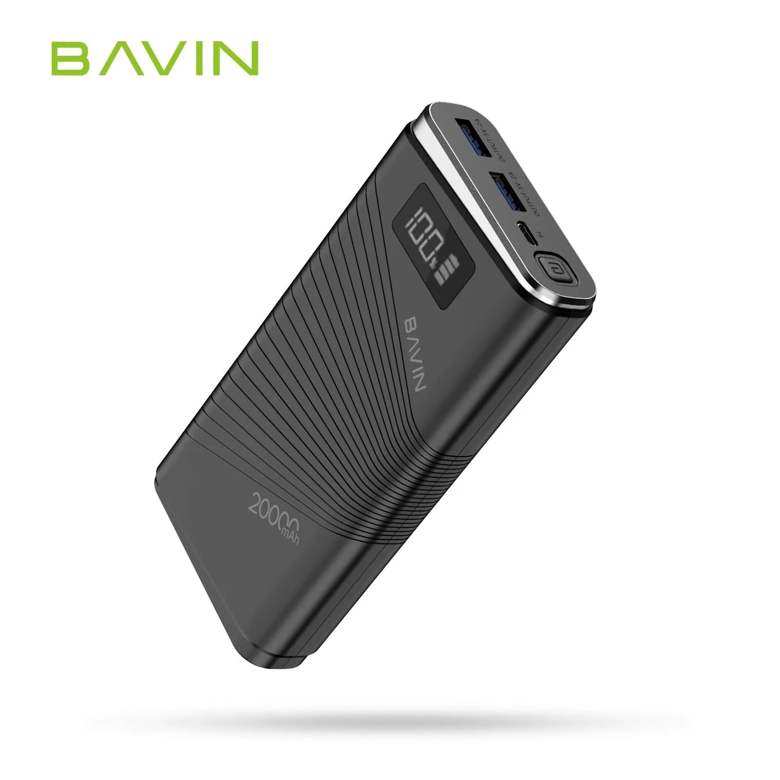 BAVIN Price Ultra large capacity LED Display powerbank 20000mah power banks oem 20000 mah portable power bank For Mobile phone