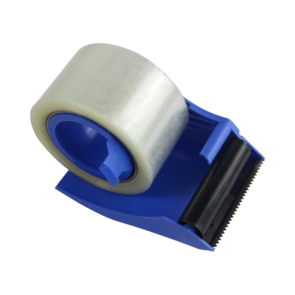hand held adhesive tape cutter Packing tape gun blue color dispenser for Carton Sealing