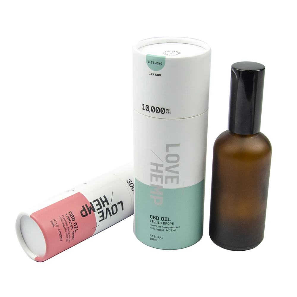 Custom Essential Oil Serum Glass Roll On perfume  Dropper Bottle Can Packing Boxes Paper tube