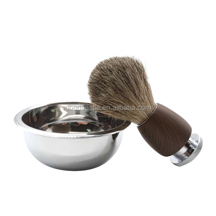 Luxury Shave Set Solid Wood Handle Shaving Razor Shaving Brush Kit For Men With Shave Stand Men Shaving Grooming Set