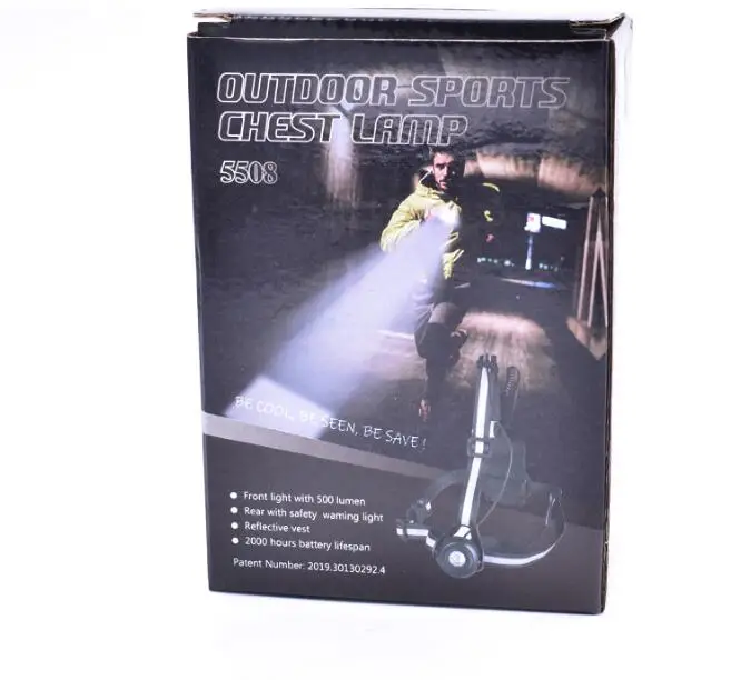 LED Chest Lamp Led Warning Night Lamp USB Charging Outdoor Safety Sport Drl Daytime Running Light for Runners