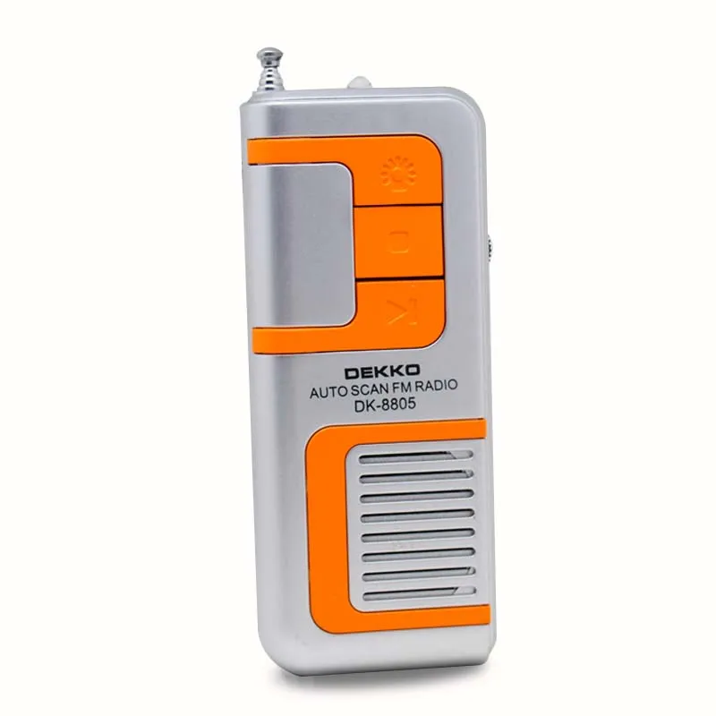 DEKKO Series Portable Mini FM Radios High Quality Hot Gift Radio With Mini Light Radio