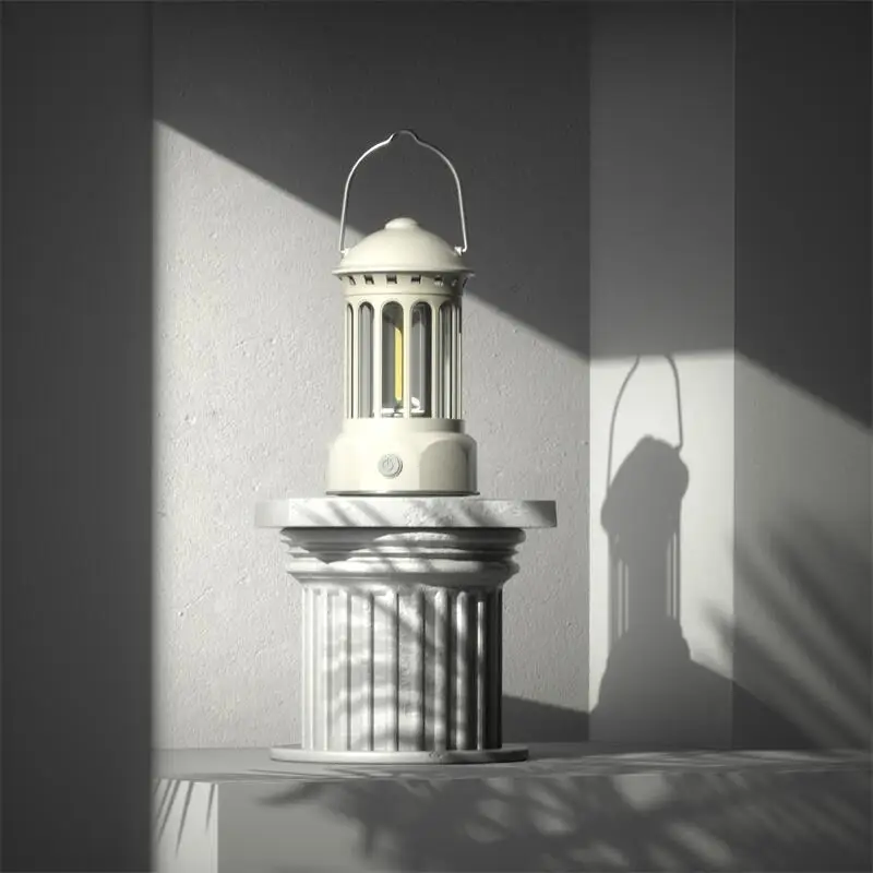 Manufacturer Price Retro Old-Fashioned lights Portable outdoor camping Rechargeable lamp