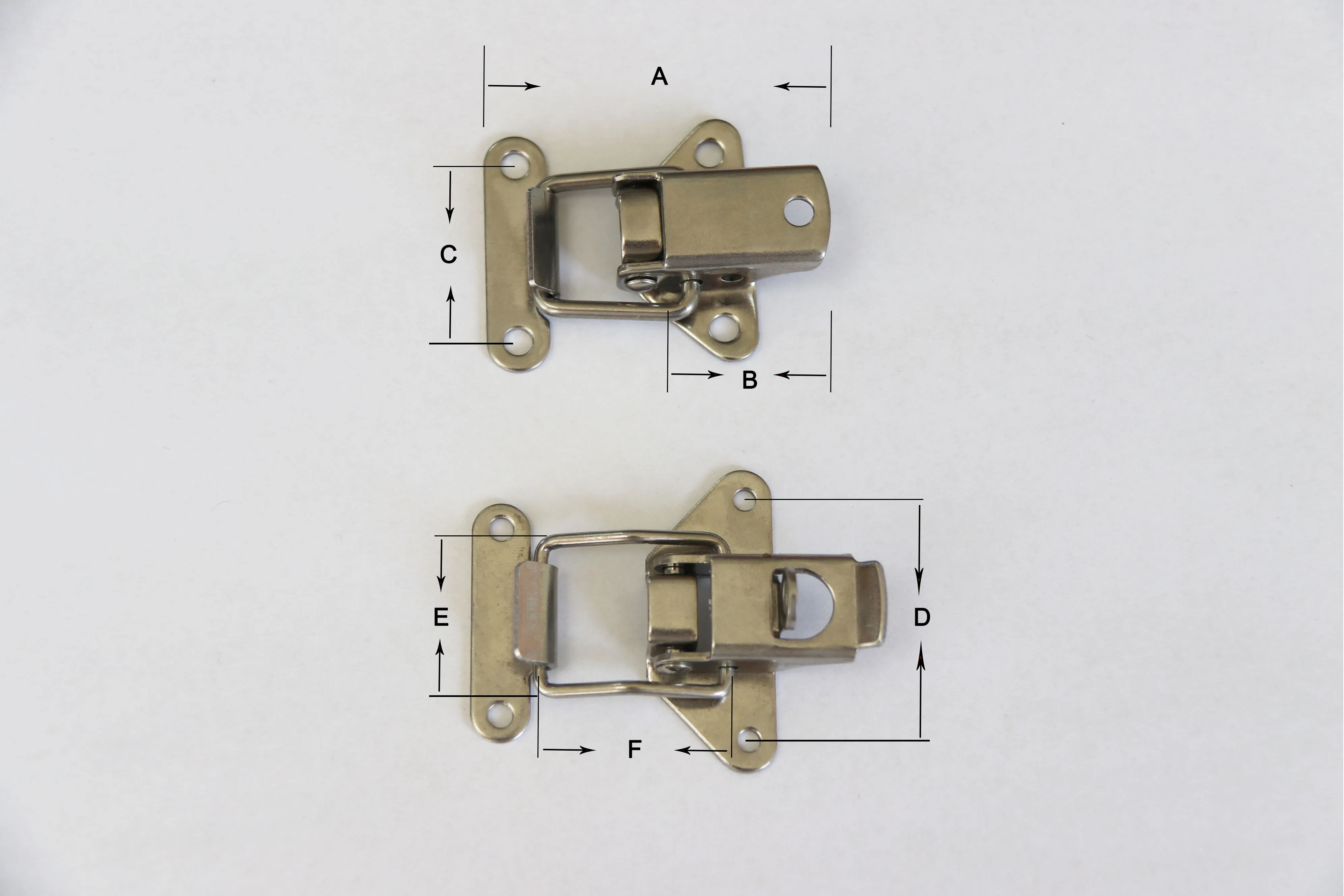 Factory Stainless steel toolbox padlock safety hasp toggle latch lock dust lock