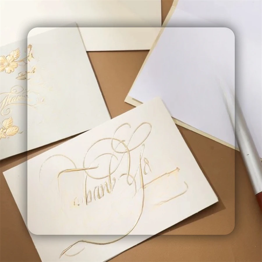 Custom Creative Staff Thank You Business Birthday Gift Kraft Paper and Coated Universal  hope Message Card for Packaging