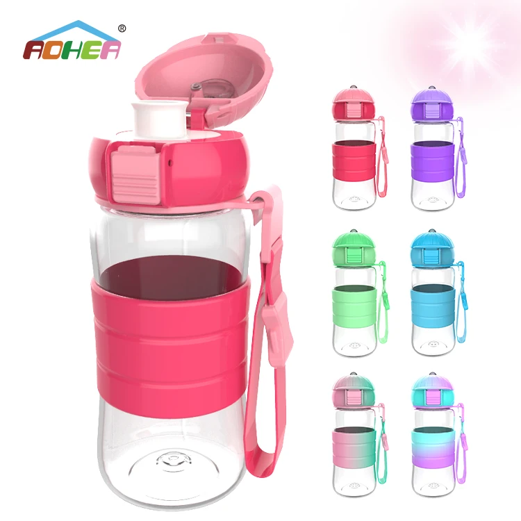 New Product Creative 350ml Transparent Sport Shaker Portable Water Bottle Gift Girl Child School Teenager Adult Kid Water Bottle