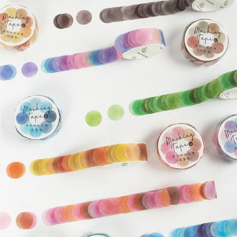 LOW MOQ Custom Printing Make Decorative Die Cut Fruits Dot Craft Washi Tape