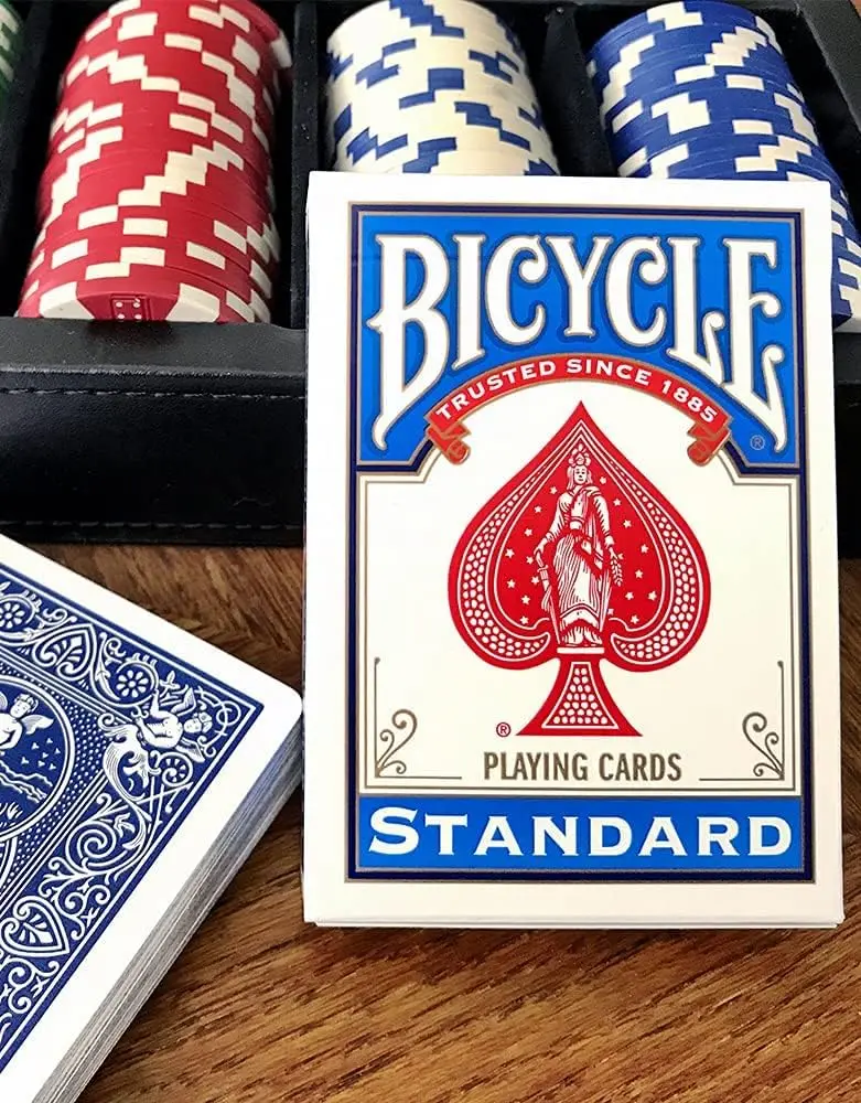 Bicycle Rider Back Playing Cards Magician Standard Index T Shape Poker Premium Playing Cards Pack Red Blu