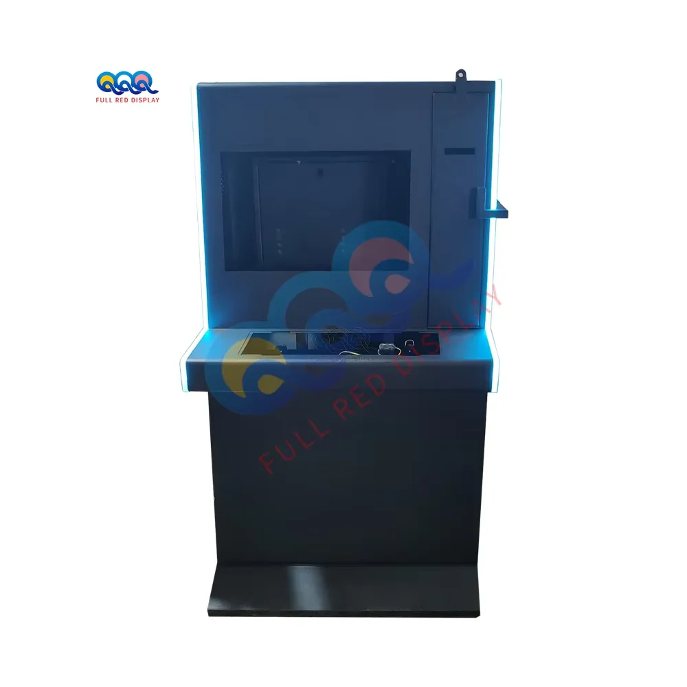 Full Red Bally Fire Link 43-Inch Curved Screen Game Empty Cabinet Amusement 32 43 inch curve Cabinet For Video Game Machine