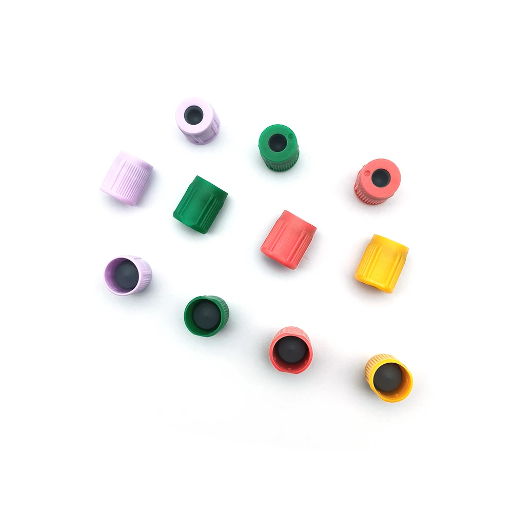 Disposable Medical Vacutainer PET Glass Blood Tube with Rubber Stopper Bottle Stopper Type