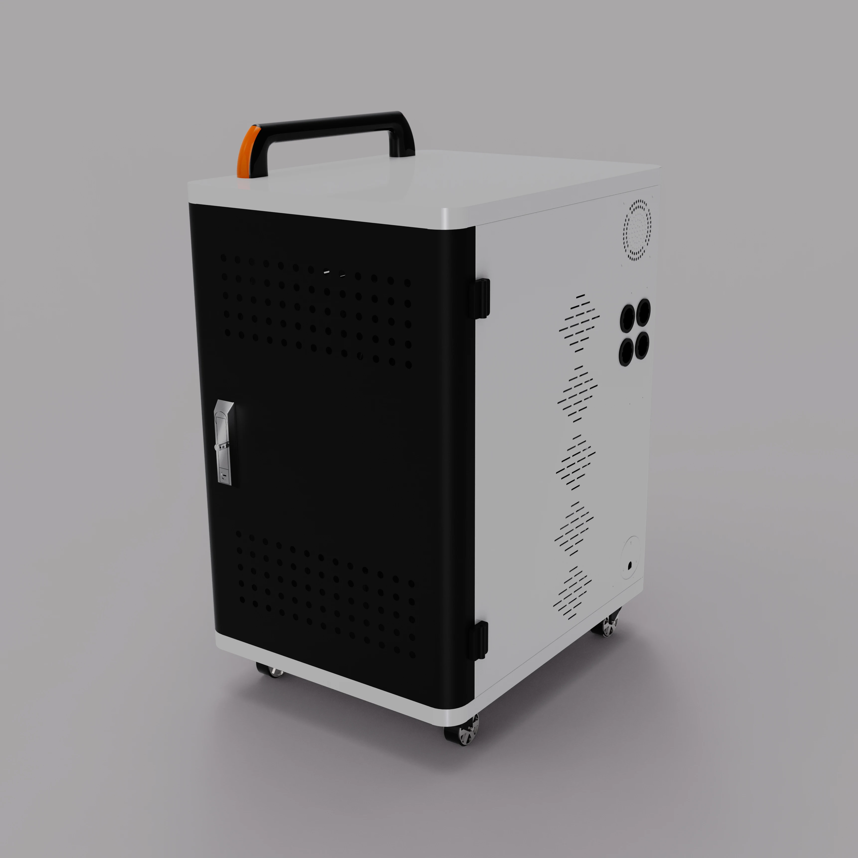20 Slots AC Power Sockets Movable Laptop Charging Cart
