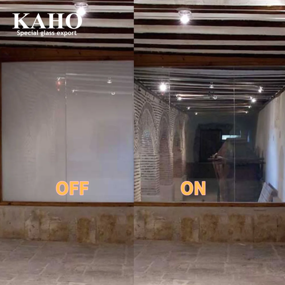 Electric Film Switch Glass Price , 4-9mm Tempered Switchable Smart Glass Cost Per Square Foot