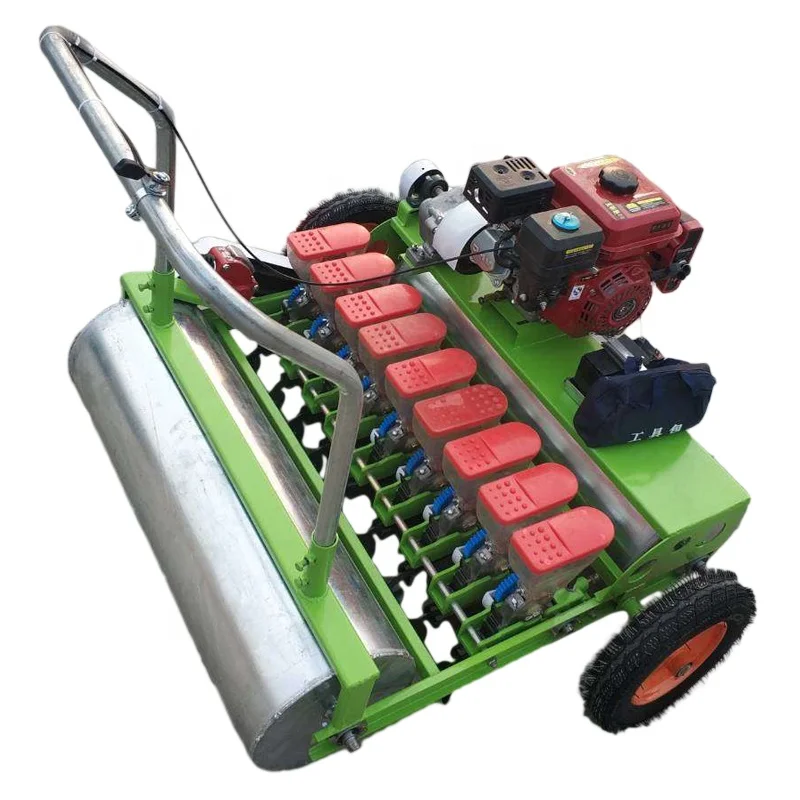 Farm sowing tool vegetables hand push planter 10 rows  manual automatic seeder
