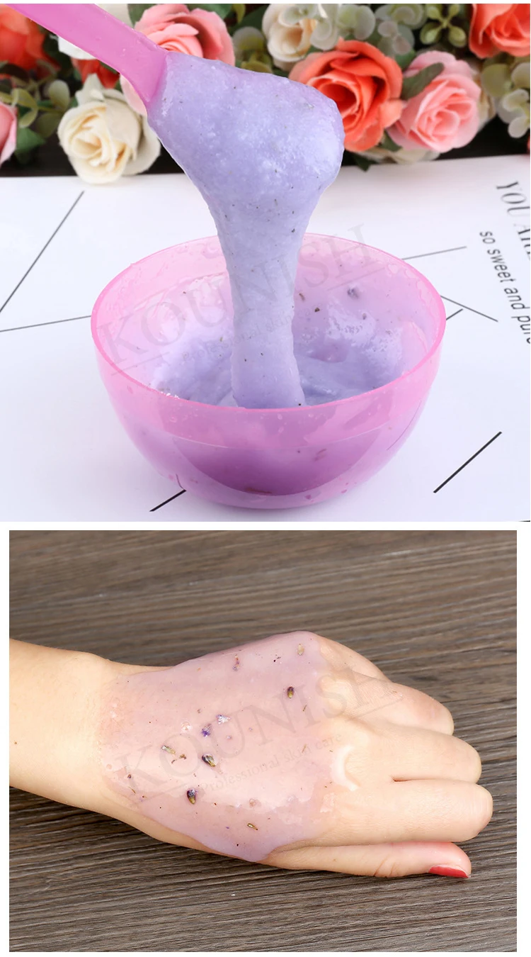 Kounish Private Label Egyptian Rose Hydrogel Face Skin Care Hydro Jelly Facial Mask Powder