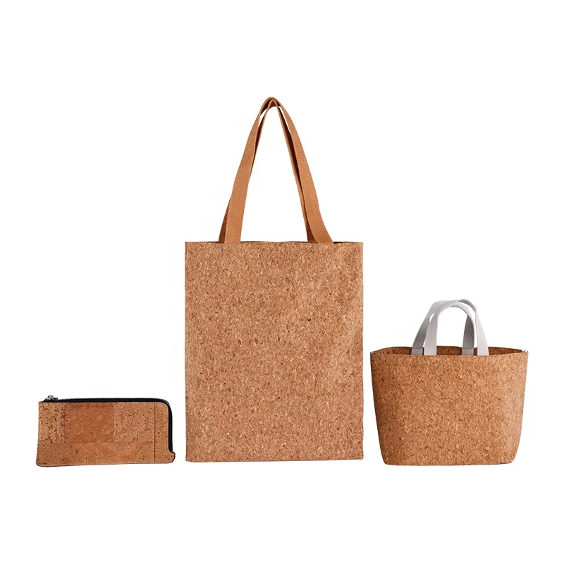 ISO BSCI factory eco friendly custom cork material shopping tote cork bags and purses storage lifestyle bags cork bag