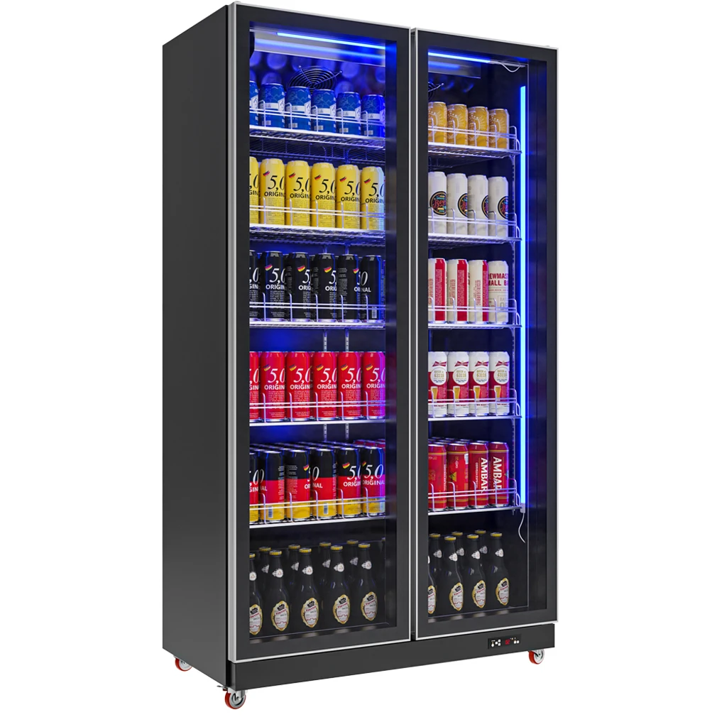 Glass Door  Beverage Cooler Commercial Display Freezer Refrigeration Equipment