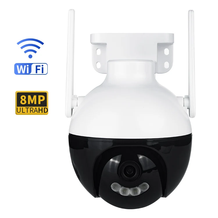 Wholesale 4K Dome Machine Linked Ip Cctv Camera System Outdoor Ir Full Color Night Vision Automatic Zoom Wifi Security Camera