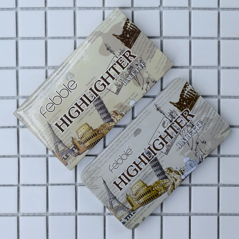 
Private Label 3 Colors Highlight Bronzer Contour Pallet Face Makeup Pallet Pressed Powder Customized LOGO 