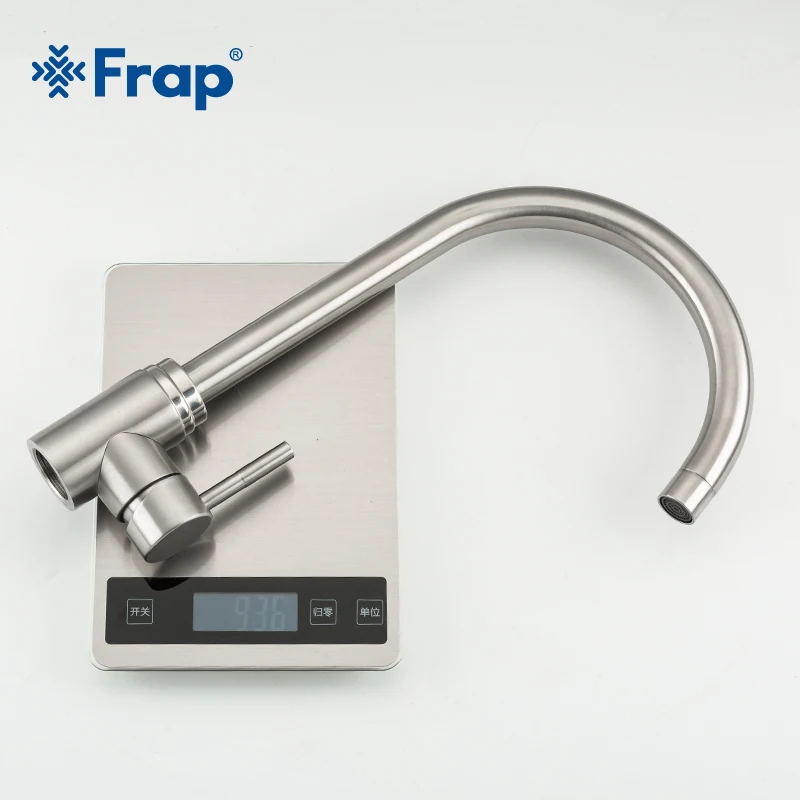 
Frap Brushed Hot Cold SUS 304 Kitchen Faucet 