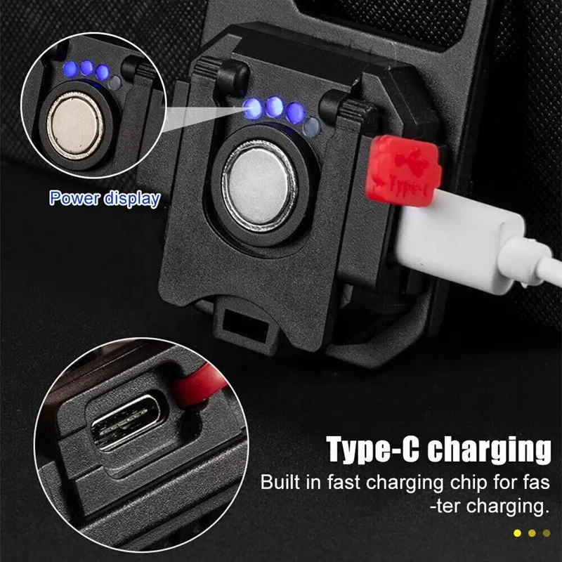 Hot Sale USB Type-c Rechargeable Mini Pocket Keychain Light Torch Portable Key Chain Flashlight For Gift Promotion