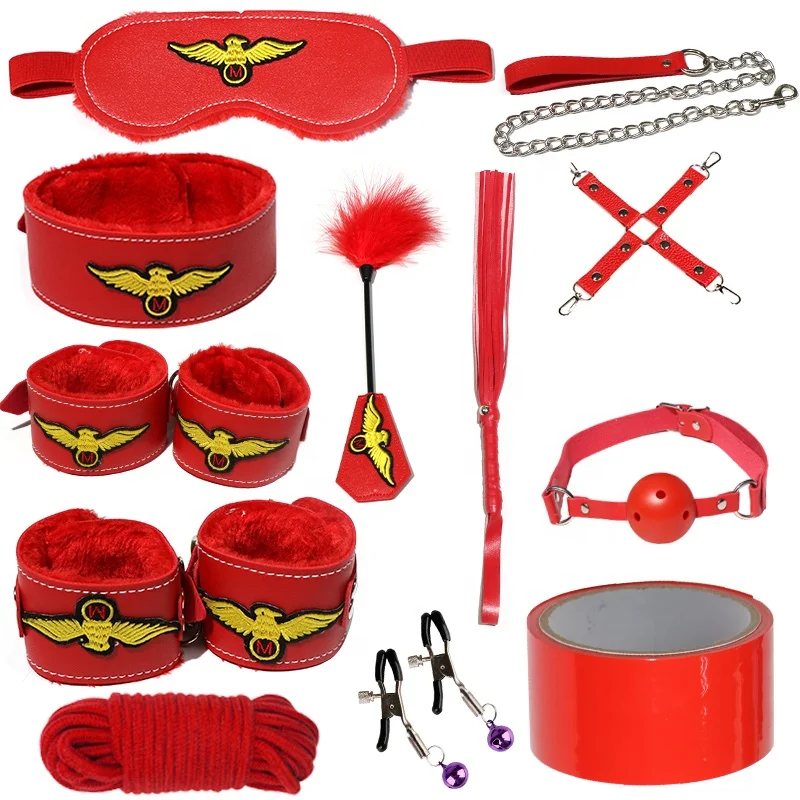 
Channel Good Quality 12 Pcs BDSM Body Sexy Bodange Suit for Adult Couples 