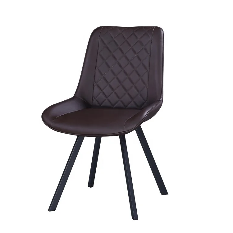 Dropshipping Agent Home Furniture Custom Dining  Restaurant leather Dining Chair Fabric Dine Chair Metal Leg Dining Chairs