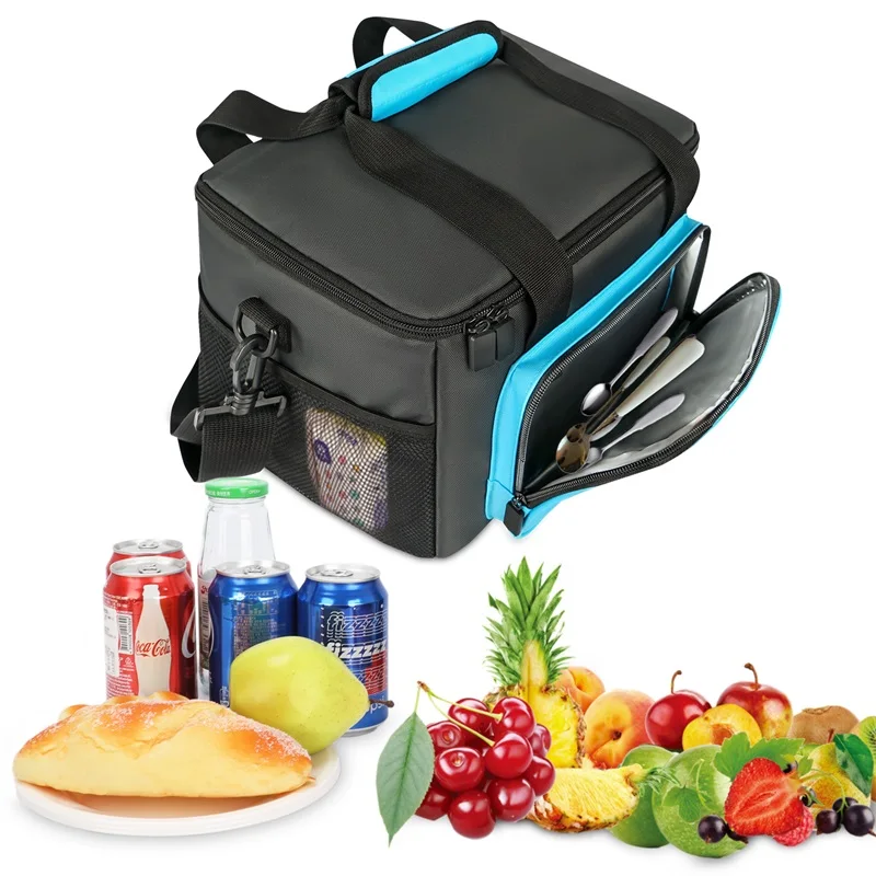 Food Delivery Bag Aluminium Heated Pizza Coffee Thermal Insulated Cooler bag