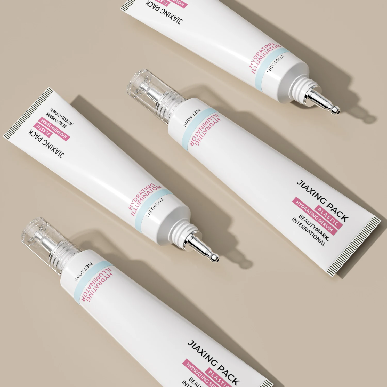 Wholesale 10ml 20ml 30ml 40ml 50ml small eco friendly cosmetic packaging empty frosted hand eye cream serum plastic tube