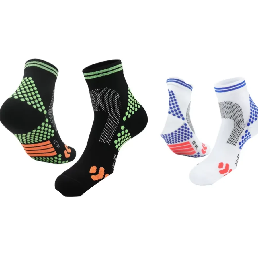 Модные носки для бега с жаккардовой подкладкой Компрессионные велоспорта и баскетбола