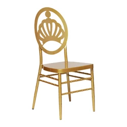 Wholesale chiavari chairs used party stackable for party Luxury metal gold banquet wedding chair party chairs wedding