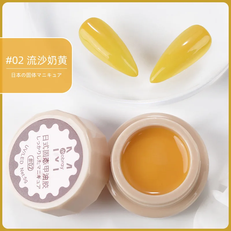 Japanese Style Solid Cream UV Gel 5ml Nail Gel Polish 48 Colors Soak Off UV LED Painting Gel Soak off Manicure Nail Varnish