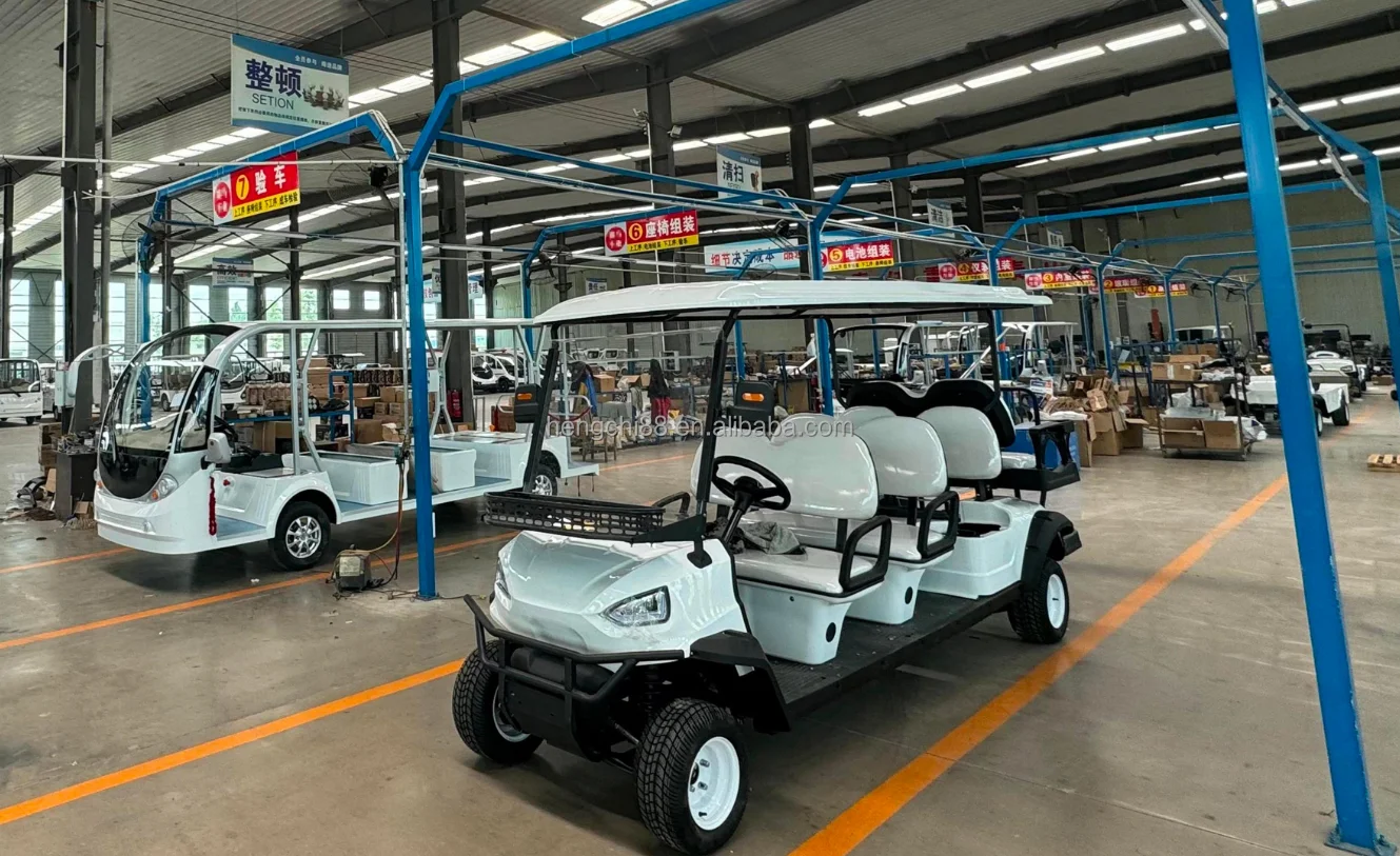 Cheap Prices Long Durability Little Noise 6-Seater Go Kart Electric Golf Cart Iso Certified Buggy